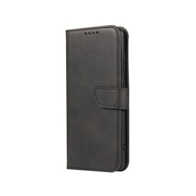 Husa Samsung Galaxy A71, Magnetic Book, Piele Ecologica, Negru